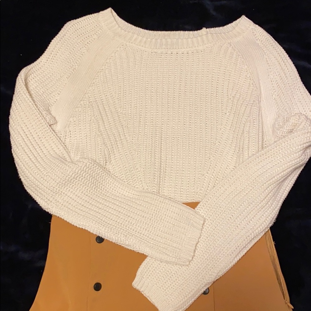 Cable knit sweater